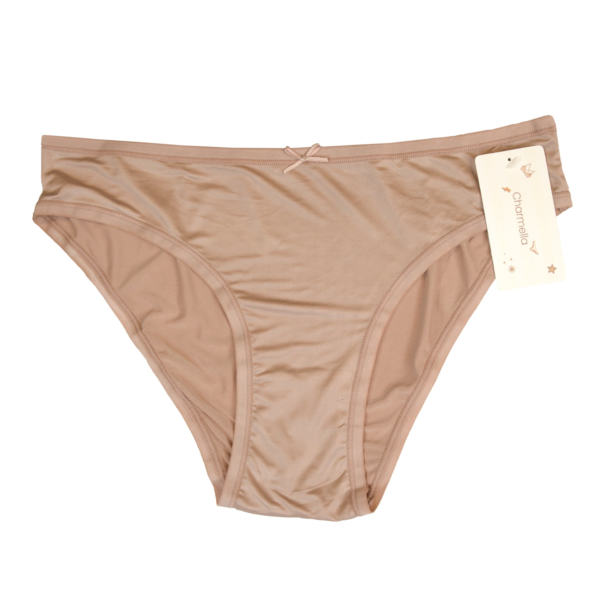 Charmella Invisible Panty with a tag on a white background