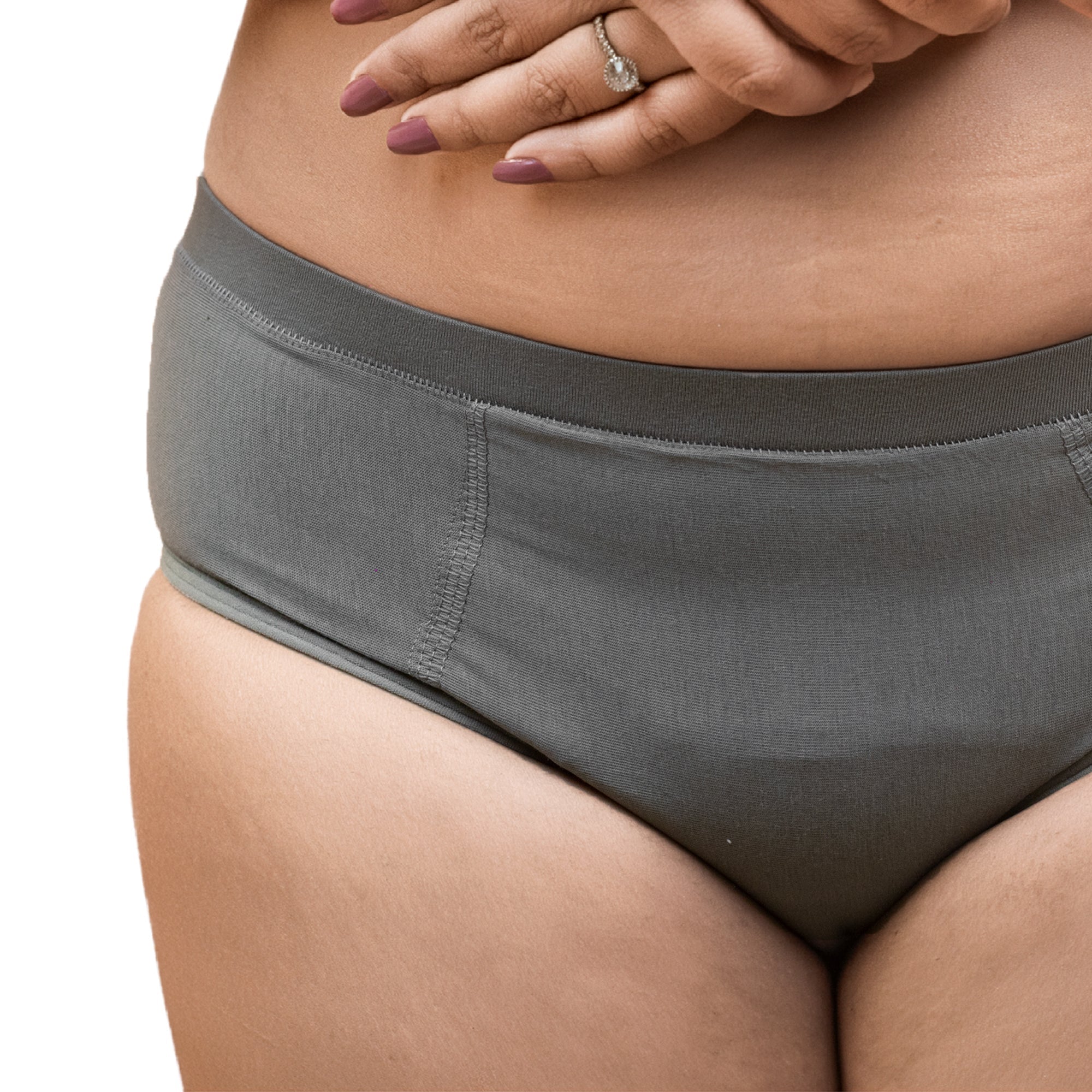 Charmella Period Panty worn by a person on a white background