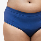Charmella Blue Period Panty worn by a person