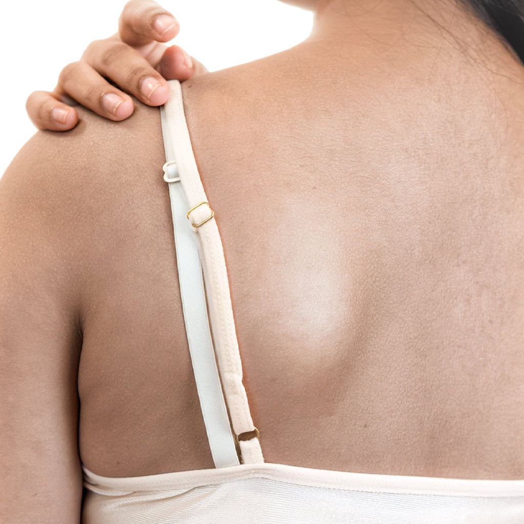 Close-up of a person wearing a Charmella Premium Nighty